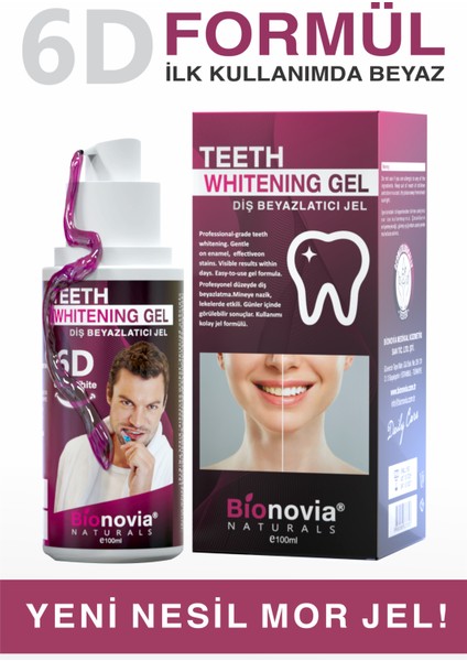 6'lı Diş Beyazlatıcı ve Parlatıcı Mor Jel 100 ml fiyatları