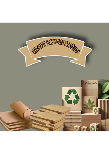 A4 Kraft Saman Kağıdı Paketleme Hobi Etiket Kağıdı 70 Gram 100 Adet