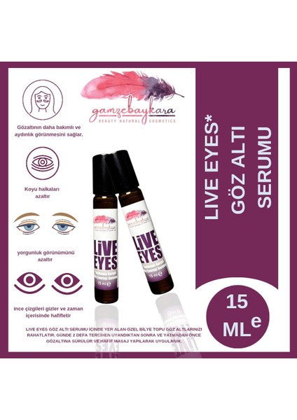 Live Eyes Göz Çevresi Bakım Serumu