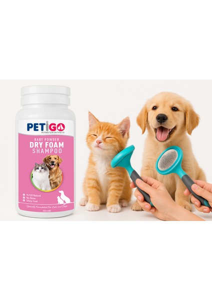 Kedi Köpek Toz Şampuan – Pudra Kokulu 150 gr | Durulama Gerektirmez