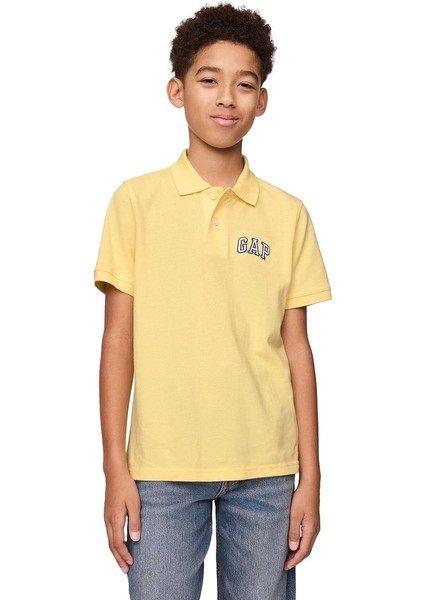 Logo Pique Polo Yaka T-Shirt - 708499