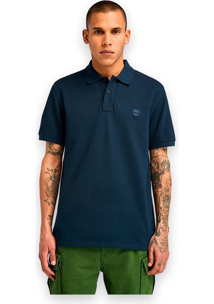 TB0A6BX4 Millers River Sleeve Stretch Polo Erkek T-Shirt