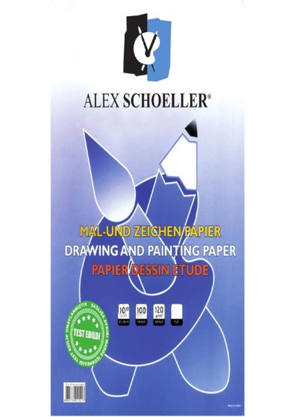 Alex Schoeller Resim Kağıdı 25X35 cm 120 Gram 100LÜ 120.25 ALX-5006