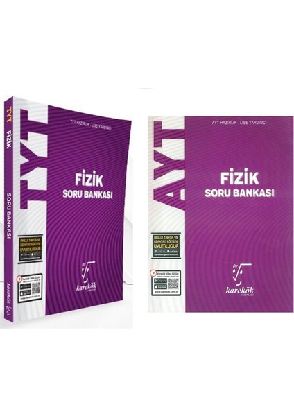 Karekök Yayınları Tyt ve Ayt Fizik Soru Bankası Seti 2 Kitap