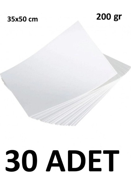 30 Adet Karatis Art Beyaz Resim Kağıdı 35 x 50 cm 200 gr