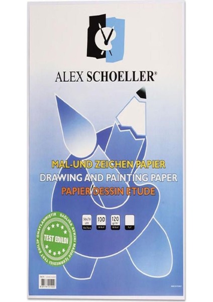 Alex Schoeller Resim Kağıdı 50X70 cm 120 Gram 100LÜ 120.50 ALX-5020