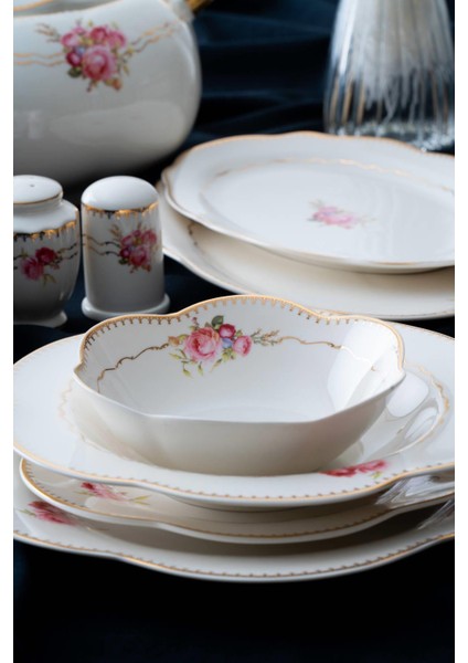 Isaline 12 Kişilik 60 Parça Porselen Yemek Takımı fiyatları