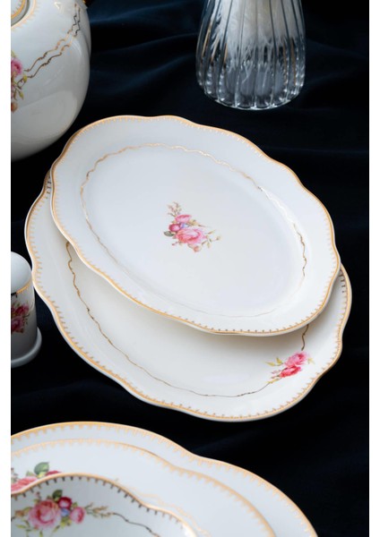 Isaline 12 Kişilik 60 Parça Porselen Yemek Takımı fırsatları