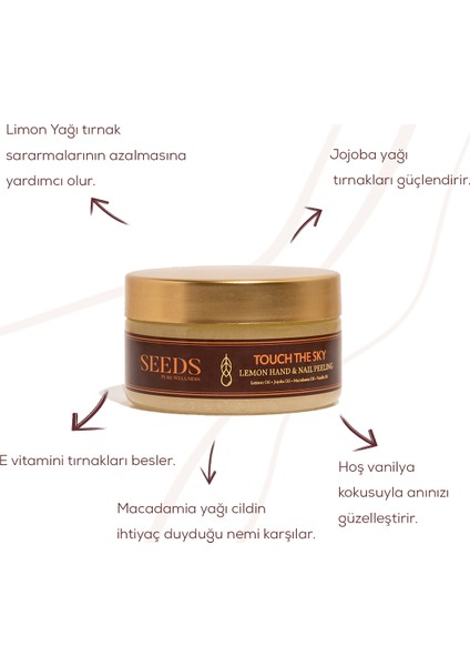 Kolay Manikür El Tırnak Peelingi Limon Vanilya Aromalı 200GR modelleri