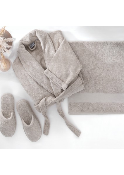 Essentials 3'lü Banyo Seti | Terlik (39-41) - Bej fiyatları