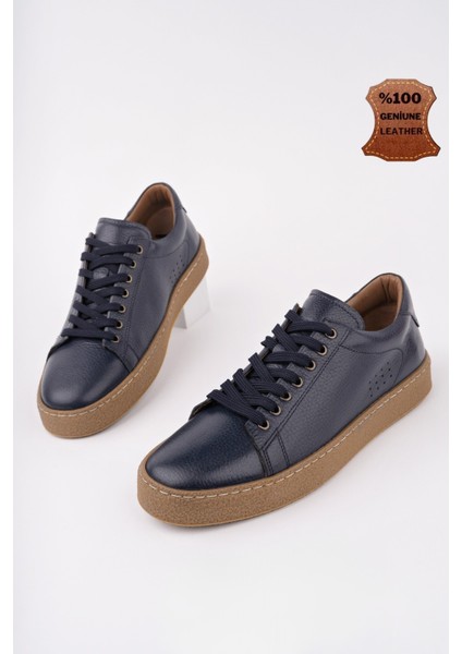 Craw Kalın Taban Bağcıklı Deri Erkek Günlük Casual Sneaker