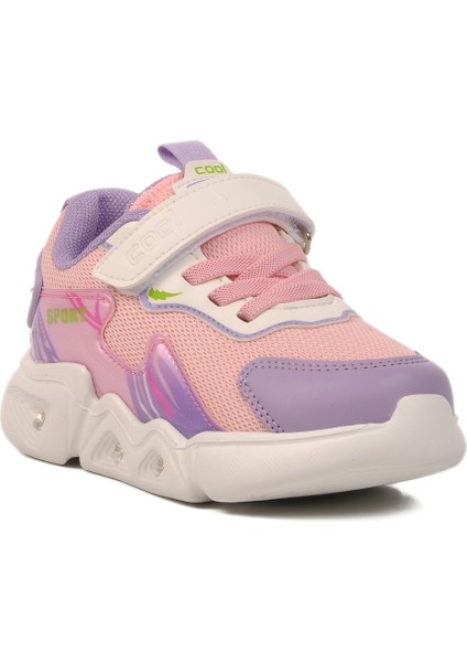 Pudra Işıklı Cırtlı Kız Çocuk Spor Ayakkabı Ruby P modelleri
