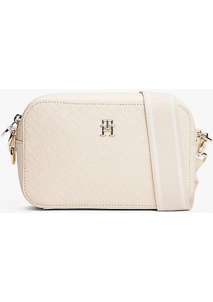 Kadın Th Distinct Kamera Omuz Çantası - Krem