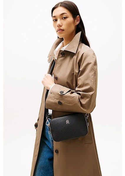 Kadın Th Distinct Kamera Omuz Çantası - Siyah indirimleri