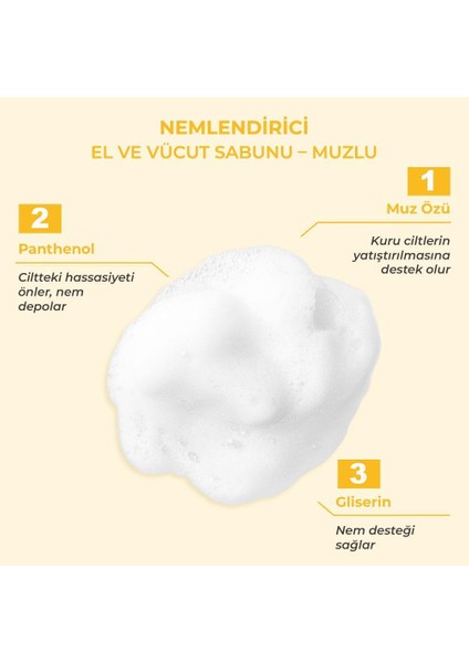 Nemlendirici El ve Vücut Sabunu - Muzlu fiyatları