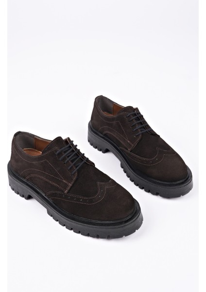 Amour Bağcıklı Hakiki Deri Kalın Taban Günlük Casual Makosen Kadın Loafer Ayakkabı