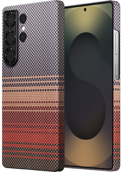 Samsung Galaxy S25 Ultra Kevlar Kılıf Magsafe Şarj Özellikli 0,5 Süper Ince Aramid Karbon Fiber Seanova Kapak