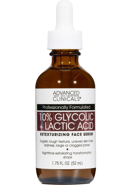 10% Glycolic + Lactic Acid Yüz Serumu 52ML