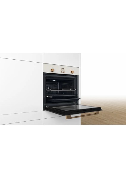 HBJN10YW0R Serie 4 Ankastre Fırın 60 x 60 cm Neoklasik, Inci Beyazı fırsatları