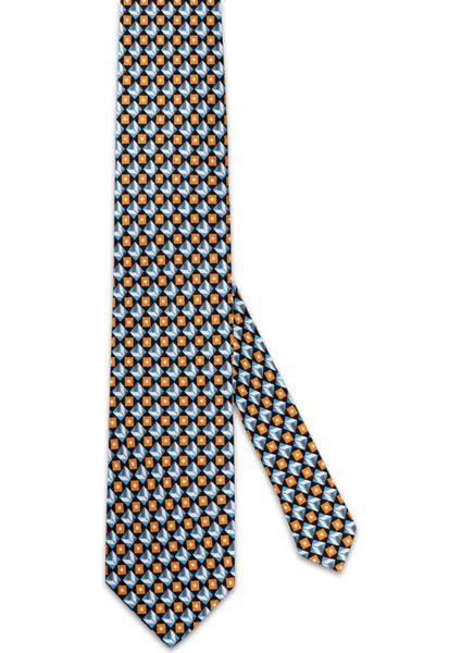 Turkuaz Desenli Ipek Kravat fiyatları