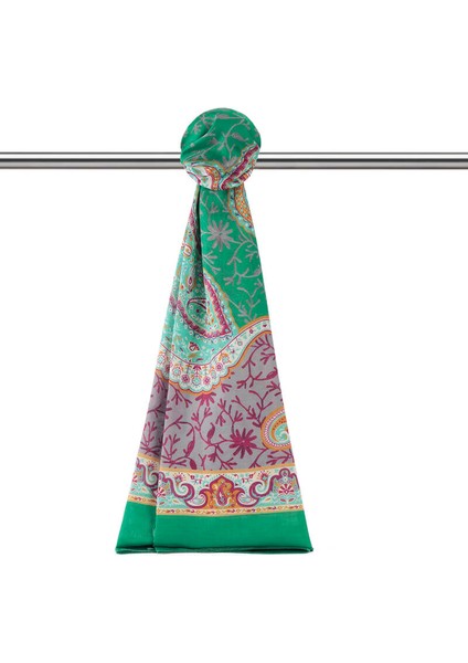 Yeşil Şal Desen Soft Şal