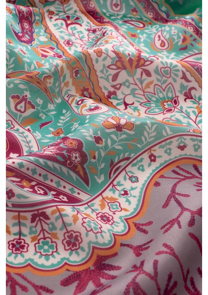 Yeşil Şal Desen Soft Şal modelleri