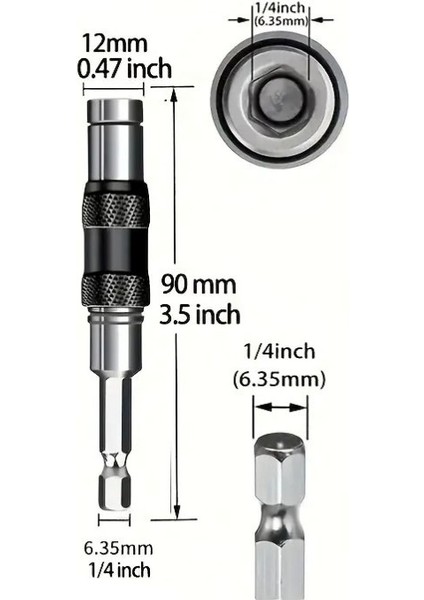Açılı Oynar Başlı Bits Adaptörü 360° ERA04435