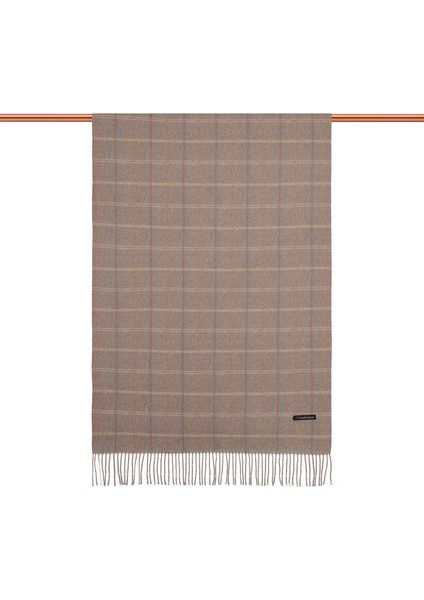 Sütlü Kahve Ekose Desen Kışlık Şal fiyatları