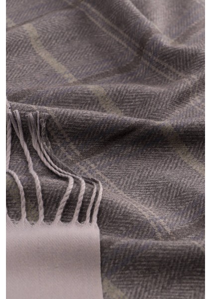 Füme Ekose Desen Kışlık Şal modelleri