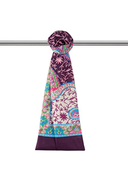 Mürdüm Şal Desen Soft Şal