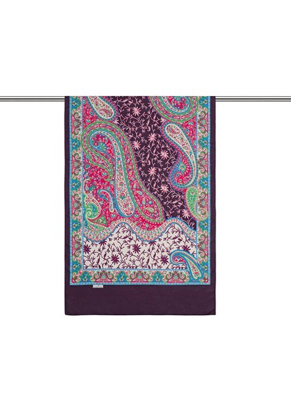 Mürdüm Şal Desen Soft Şal fiyatları