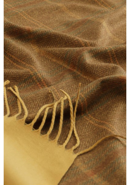 Hardal Ekose Desen Kışlık Şal modelleri