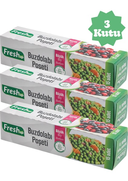 Buzdolabı Poşeti Büyük Boy 3 Kutu