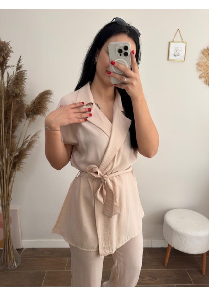 Beli Kuşaklı Kimono Takım modelleri
