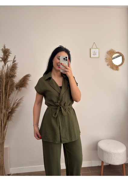 Beli Kuşaklı Kimono Takım modelleri