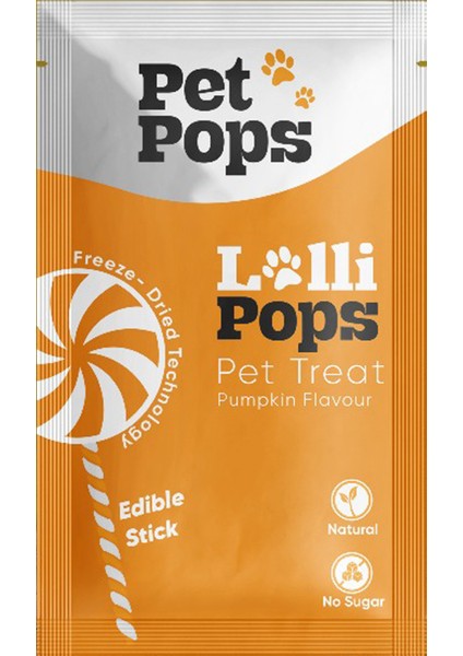 Kedi ve Köpekler İçin Ödül - Lolipop / Tavukciğer + Balkabağı / 1,5gr *5AD