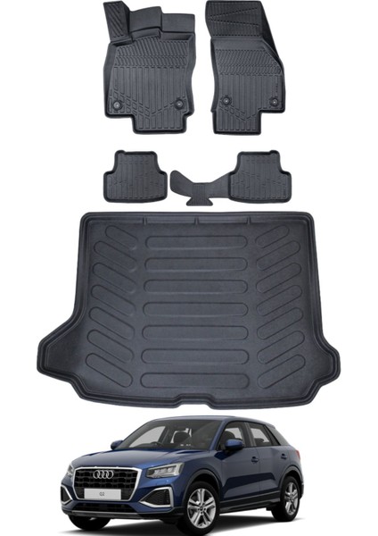 Q2 2025 Model Bagaj Havuzu Araca Özel Siyah Paspas Takımı