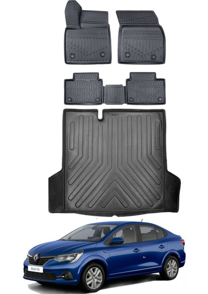 Taliant 2024 Model Bagaj Havuzu Araca Özel Siyah Paspas Takımı