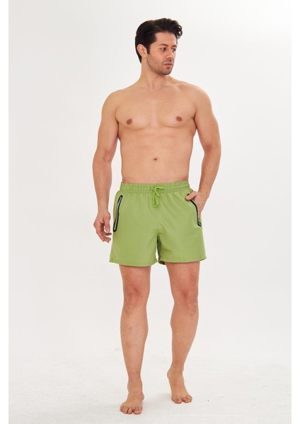 Erkek Deniz Şort Mayo Yeşil 2607-Y