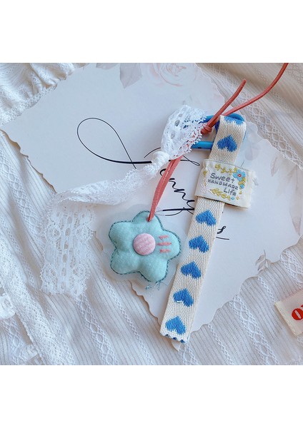 Rustik Dantel Kurdele Aşk Araba Anahtarlık Kolye Tatlı Taze Çanta Asılı Cep Telefonu Zinciri (Yurt Dışından)