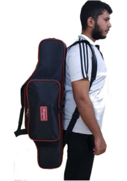 Siyah 95CM 4 Gözlü Lüx Olta Çantası