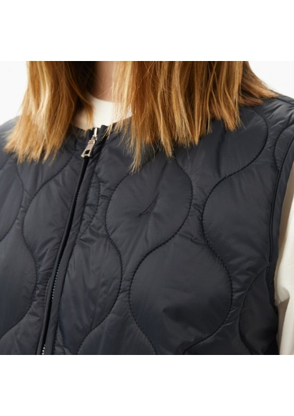 Kadın Siyah Regular Fit Kapitone Fermuarlı Yelek 55J011T.0TB indirimleri