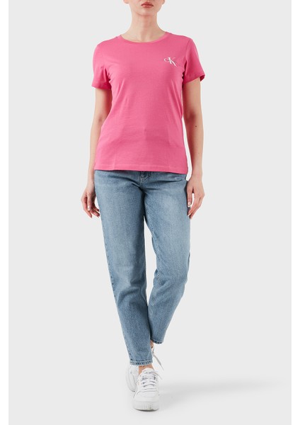 Pamuklu Mom Fit Yüksek Bel Düz Paça Jeans J20J2245151AA Bayan Kot Pantolon J20J224515 1AA