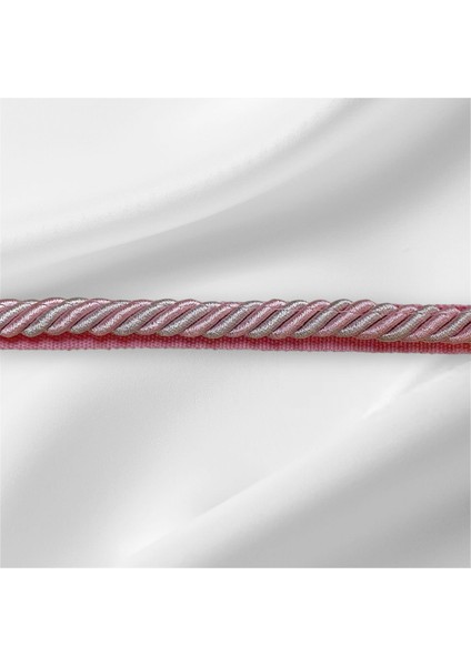 3 Metre - Pembe Renk Kalın Halat Kordon
