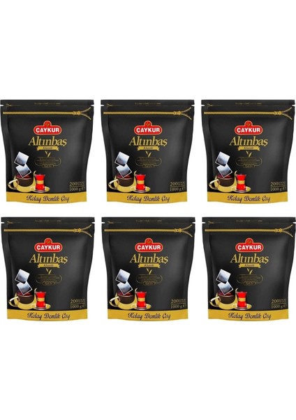 Altınbaş Klasik Siyah Kolay Demlik Poşet Çay 6'lı 200 x 5 G