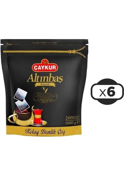 Altınbaş Klasik Siyah Kolay Demlik Poşet Çay 6'lı 200 x 5 G fiyatları