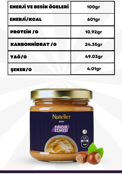 Şekerli Fındık Ezmesi 350 G