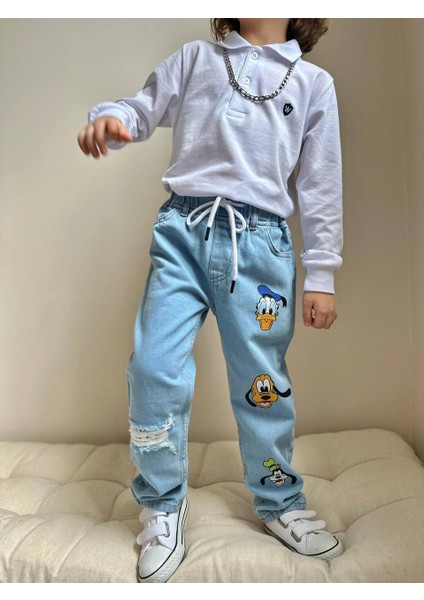 Yigit Butik Karakter Baskılı Erkek Çocuk Denim Pantolon fiyatları