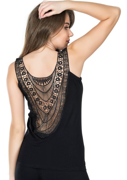 Dekolte Güpürlü Kadın Atlet 175