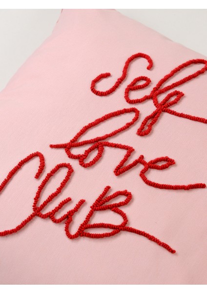 Self Love Club Pembe Punch Kırlent Kılıfı modelleri